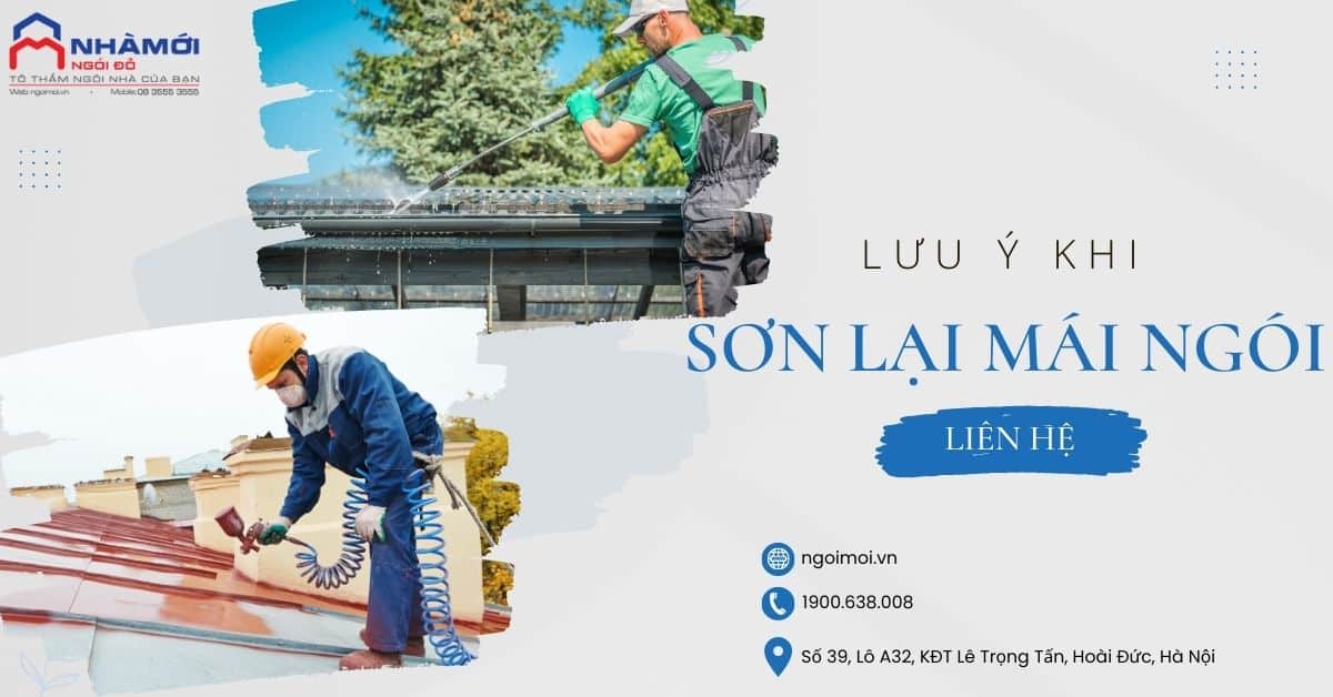 Những điều lưu ý khi sơn lại mái ngói