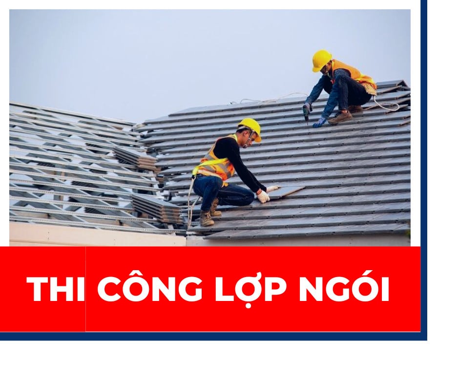 thi công lớp ngói